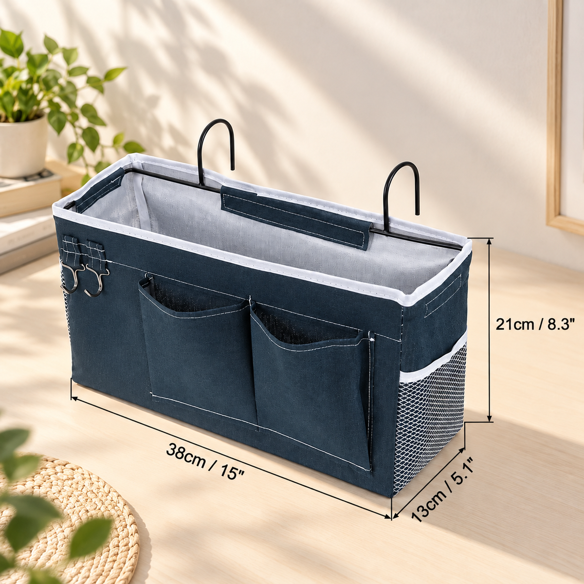 Hook-On Bedside Storage Caddy