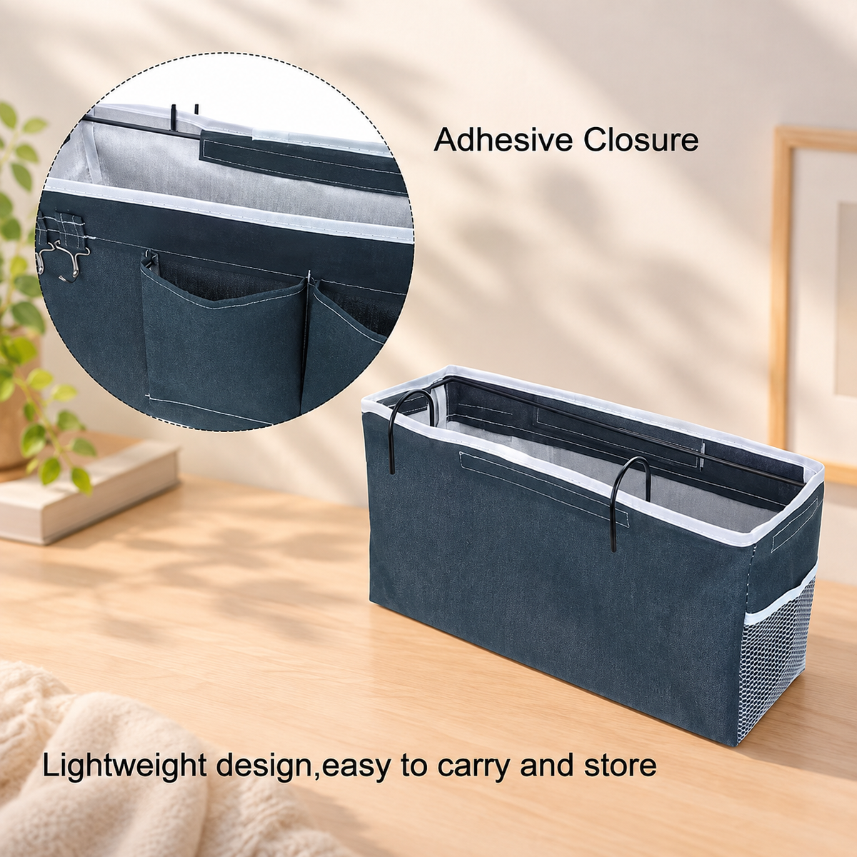 Hook-On Bedside Storage Caddy