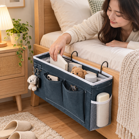 Hook-On Bedside Storage Caddy